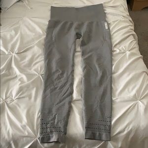 Gymshark High Wasted Gray Seamless Leggings